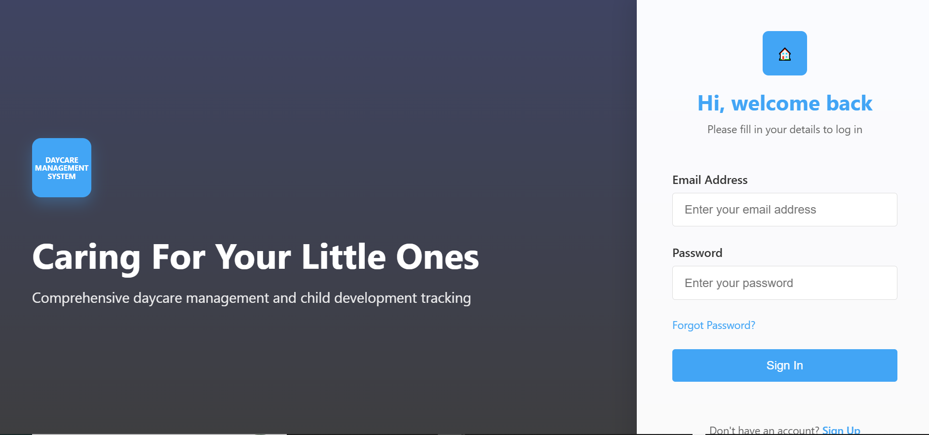 Daycare Management System